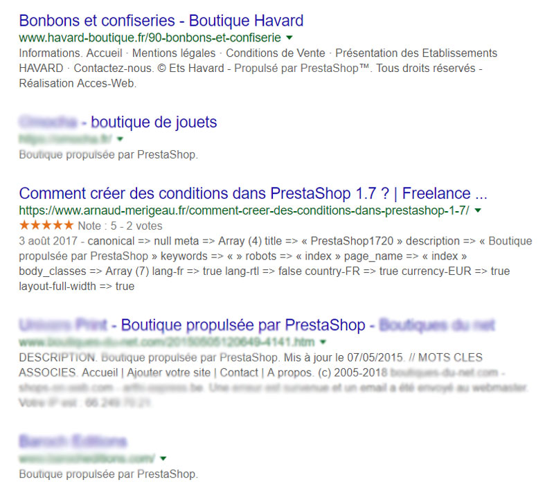 Personnaliser les meta title et meta description de Prestashop pour la recherche Google
