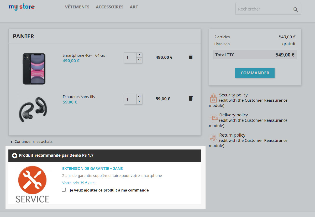 atccb_cart_fr Module de vente croisée pour Prestashop à petit prix