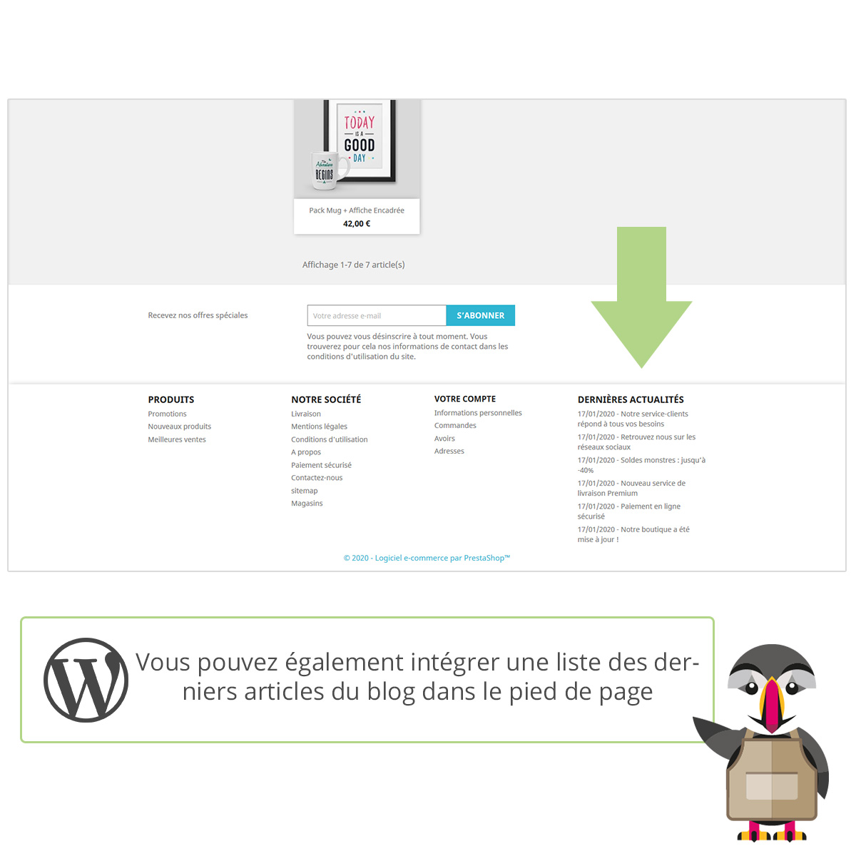 front_footer_fr Connecter Wordpress et Prestashop pour afficher les dernières actus du blog