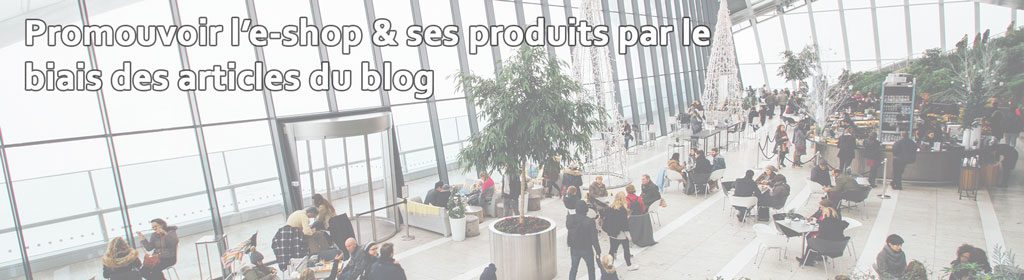 Le blog est idéal pour faire la promotion d'un site marchand et de ses produits