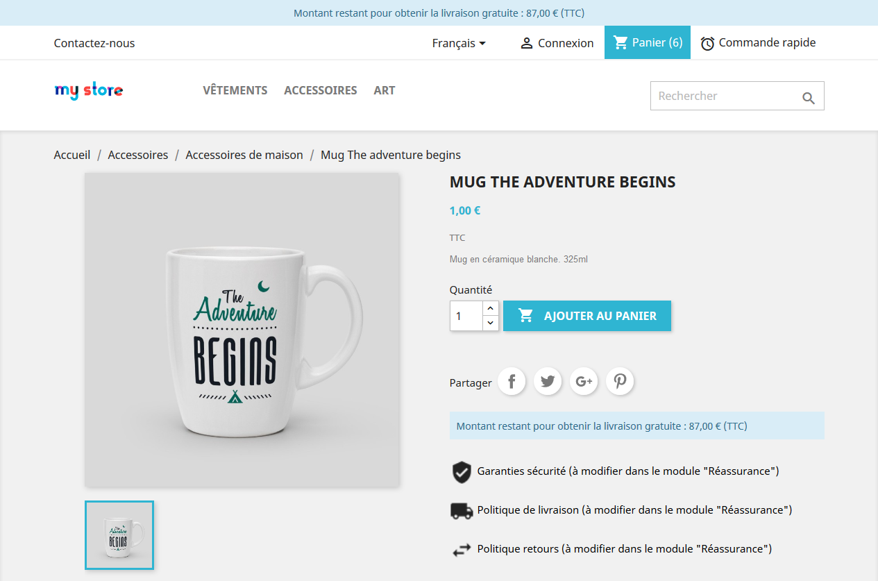 fo_product_fr Afficher les messages à de nombreux endroits